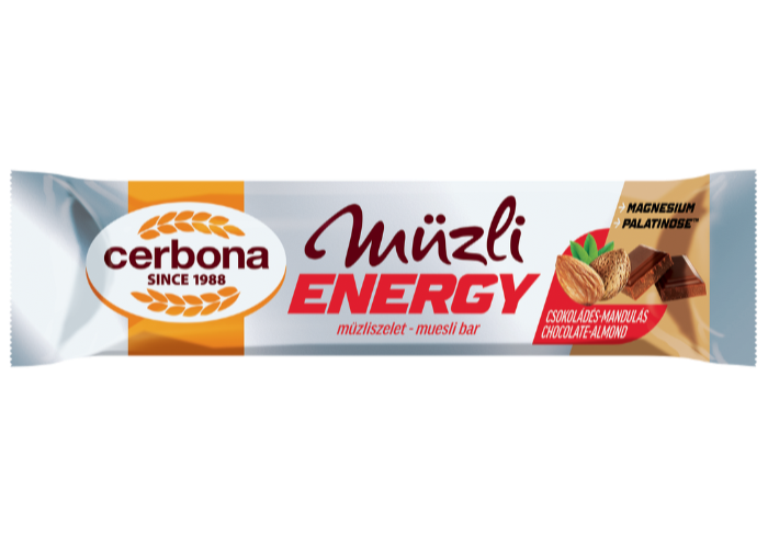 Csokoládés-mandulás energy müzliszelet