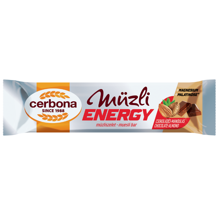 Csokoládés-mandulás energy müzliszelet