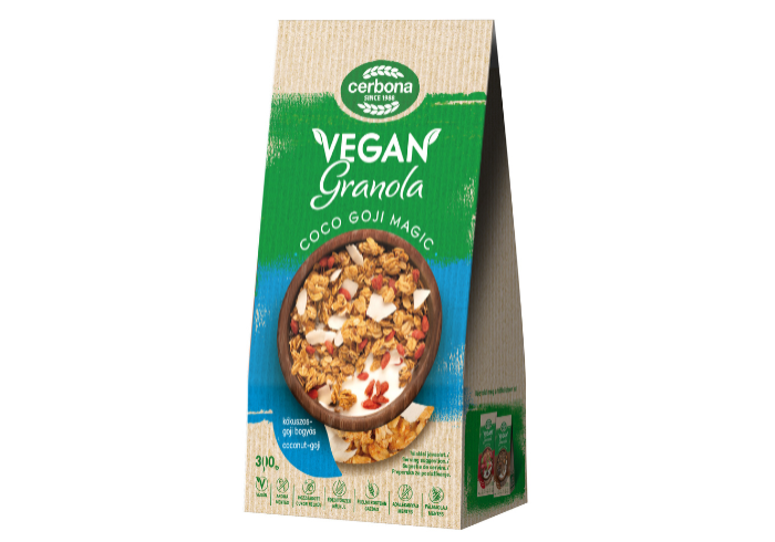 Vegán Coco goji magic granola