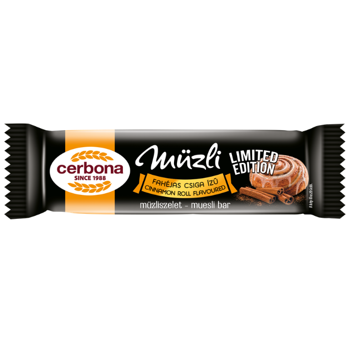 Fahéjas csiga ízű müzliszelet 