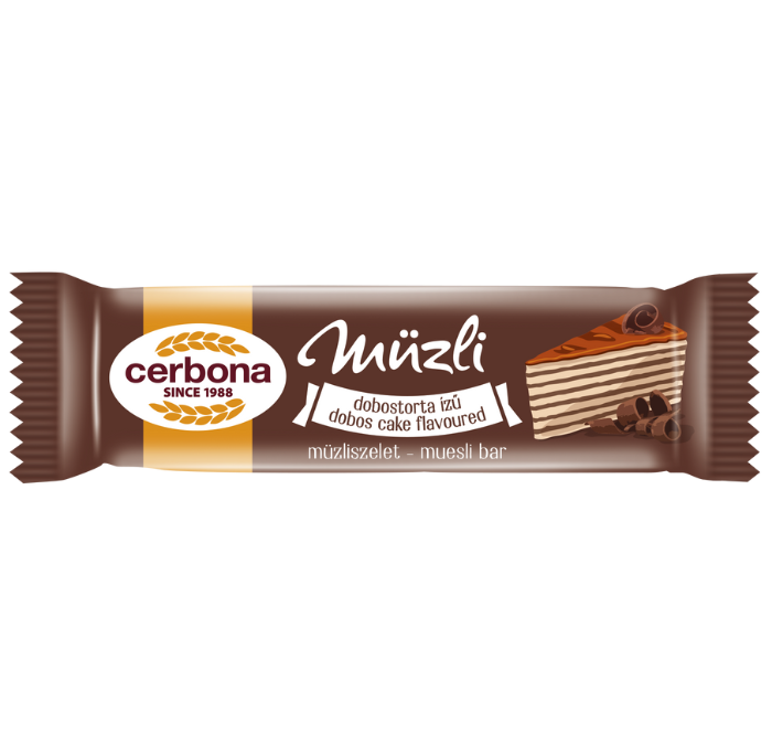 Baton musli cu aromă de tort Dobos