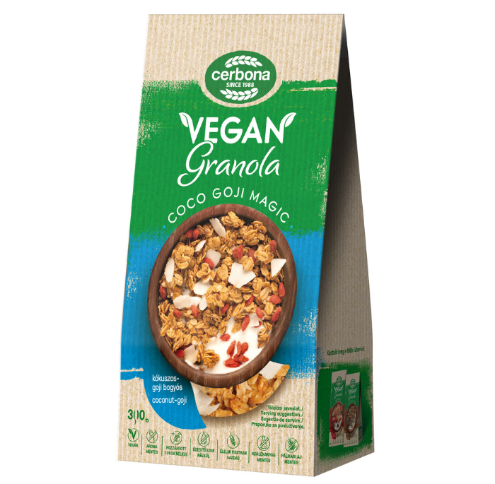 Vegán Coco goji magic granola