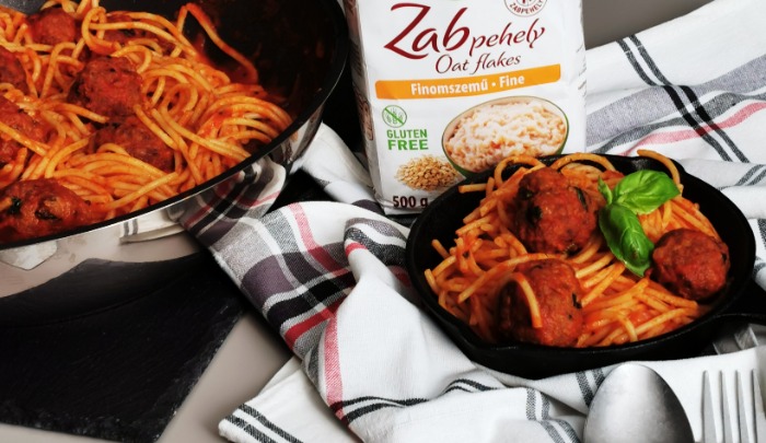Gluténmentes<br>Húsgombócos<br>Spagetti